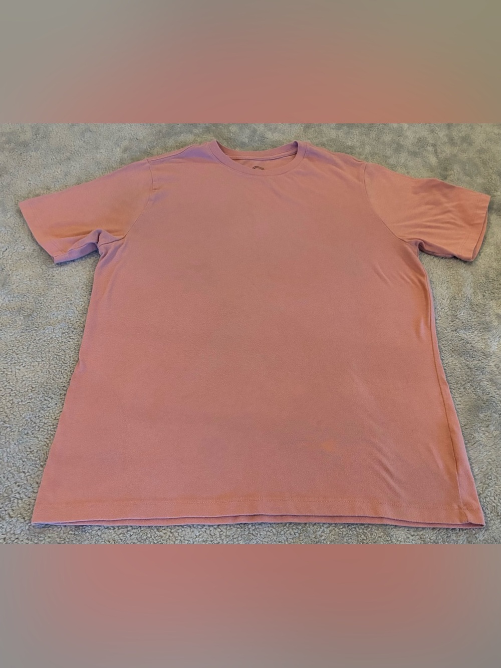 Girls - Kids Crew Neck Short Sleeve T‑Shirt in Dusty Pink Size XXL (18)